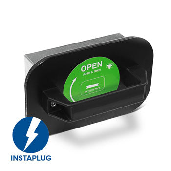 Change the battery in seconds with Dini Argeos Instaplug charging system