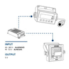 One power supply will power the LTP display unit and thermal printer