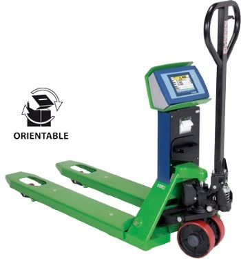 TPWET Pallet truck scales with Enterprise series touch screen weight indicator