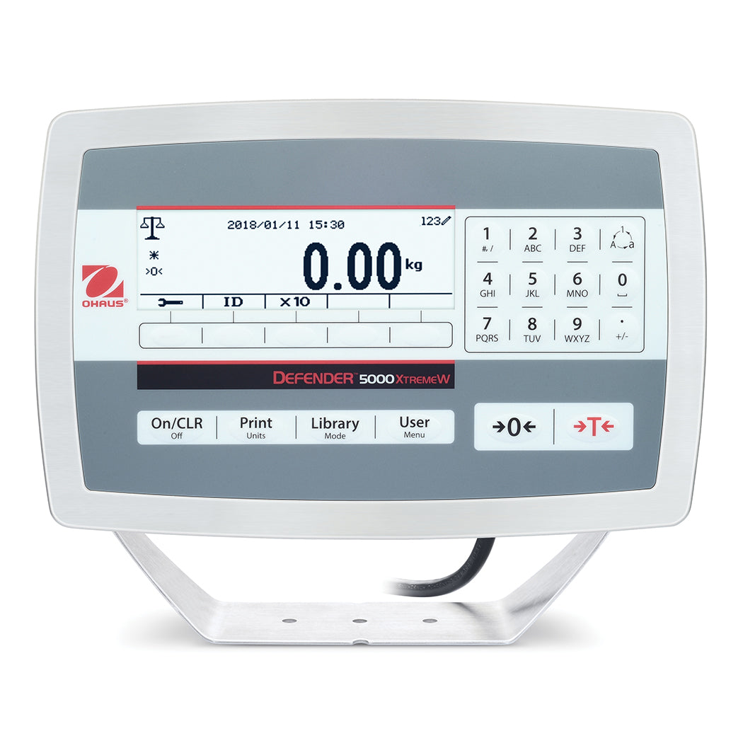 The Ohaus Defender 5000 Stainless Steel Digital Display Unit
